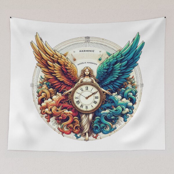 Item preview, Superhero angel with a clock,Angel,angel art,divine power designed and sold by Expressions-Sel.