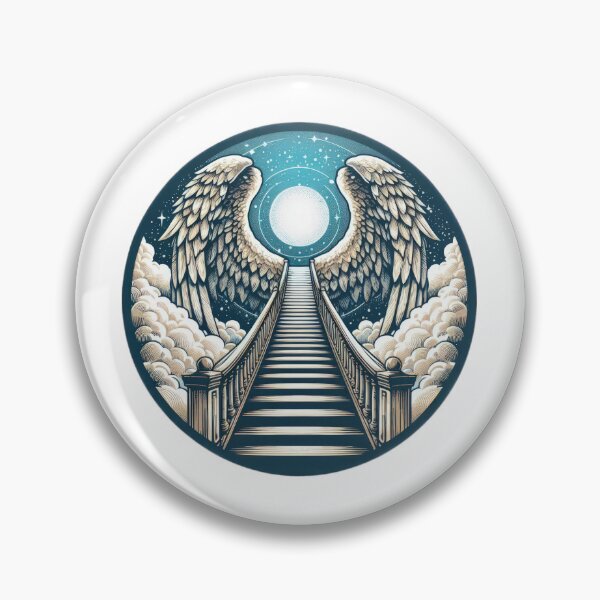 Item preview, Superhero angel staircases with angel wings,Angel,angel art,divine power designed and sold by Expressions-Sel.