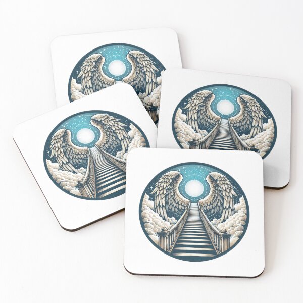 Item preview, Superhero angel staircases with angel wings,Angel,angel art,divine power designed and sold by Expressions-Sel.