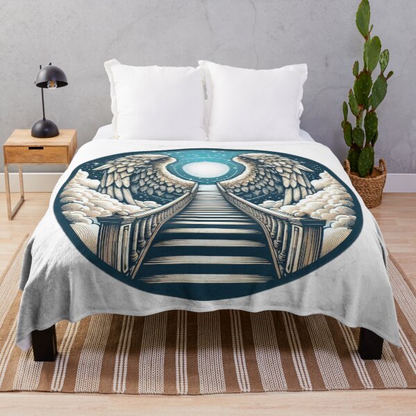 Item preview, Superhero angel staircases with angel wings,Angel,angel art,divine power designed and sold by Expressions-Sel.