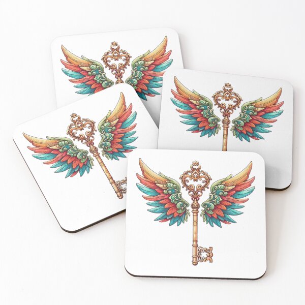Item preview, Superhero angel key with angel wings,Angel,angel art,divine power designed and sold by Expressions-Sel.