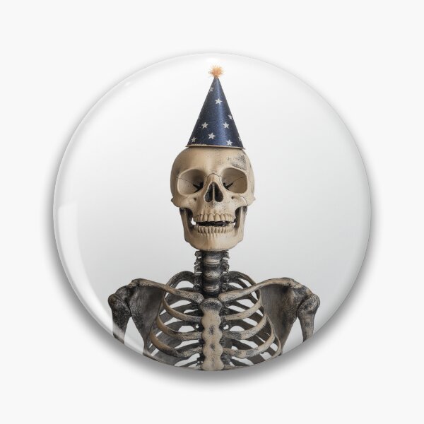 Item preview, Funny Skeleton with Party Hat Birthday Celebration designed and sold by LazyOwlStore.