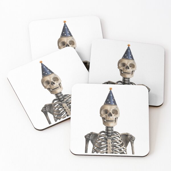 Item preview, Funny Skeleton with Party Hat Birthday Celebration designed and sold by LazyOwlStore.