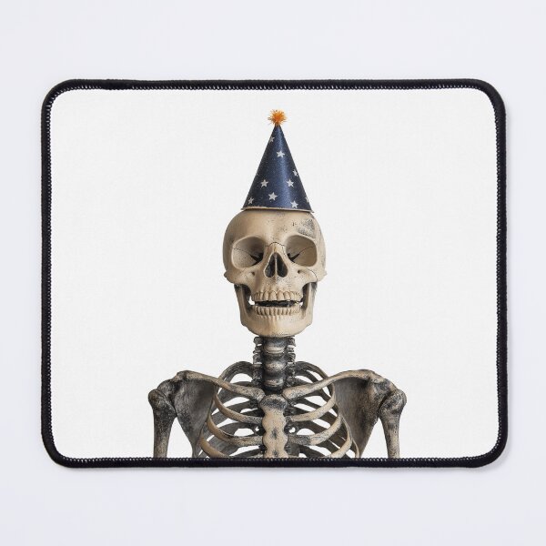 Item preview, Funny Skeleton with Party Hat Birthday Celebration designed and sold by LazyOwlStore.
