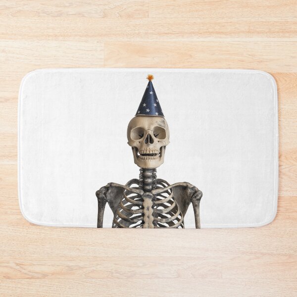 Item preview, Funny Skeleton with Party Hat Birthday Celebration designed and sold by LazyOwlStore.