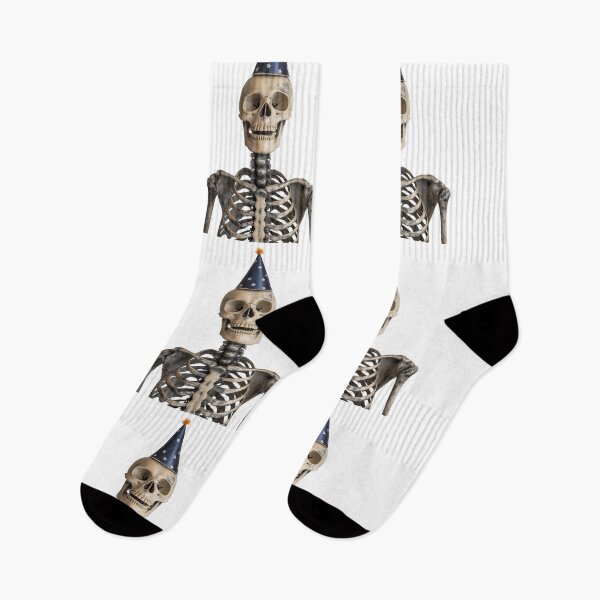 Item preview, Funny Skeleton with Party Hat Birthday Celebration designed and sold by LazyOwlStore.