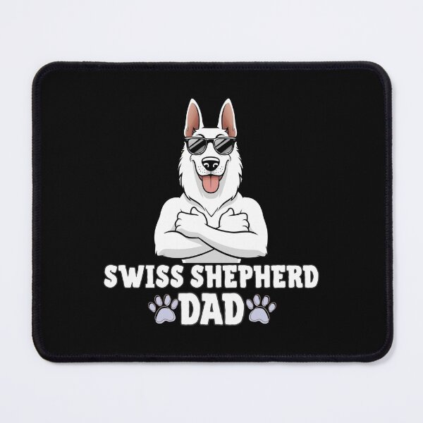 Item preview, White Swiss Shepherd Dad – Noble & Cool Vibes designed and sold by GoodyPaws.