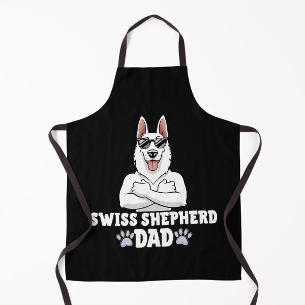 Item preview, White Swiss Shepherd Dad – Noble & Cool Vibes designed and sold by GoodyPaws.