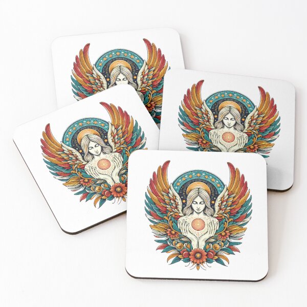 Item preview, Superhero angel with colorful angel wings,Angel,angel art,divine power designed and sold by Expressions-Sel.