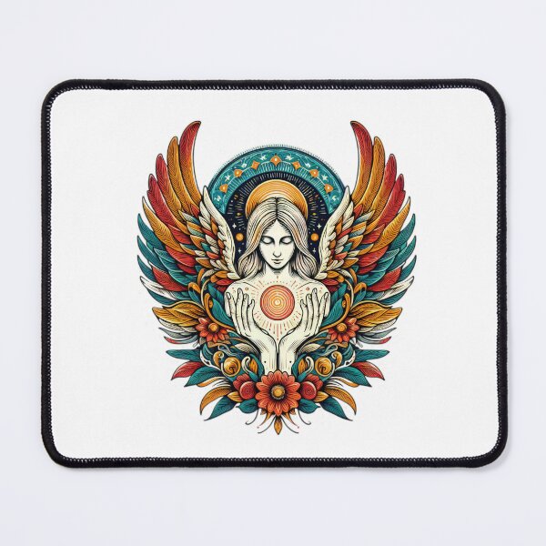 Item preview, Superhero angel with colorful angel wings,Angel,angel art,divine power designed and sold by Expressions-Sel.