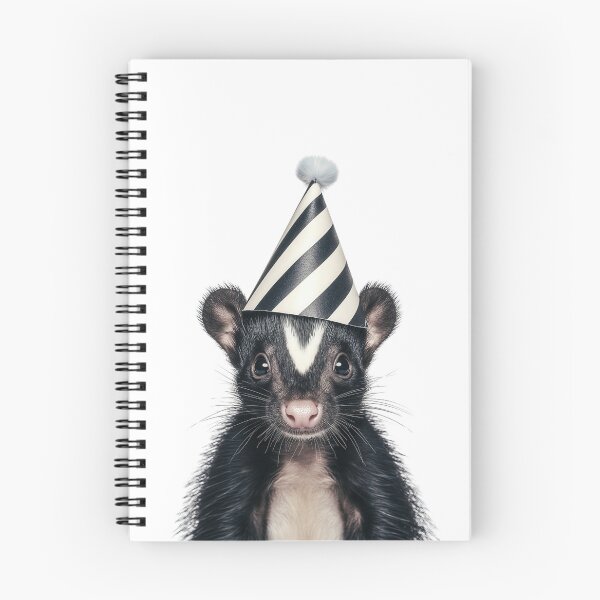 Item preview, Cute Skunk with Party Hat Birthday Celebration designed and sold by LazyOwlStore.