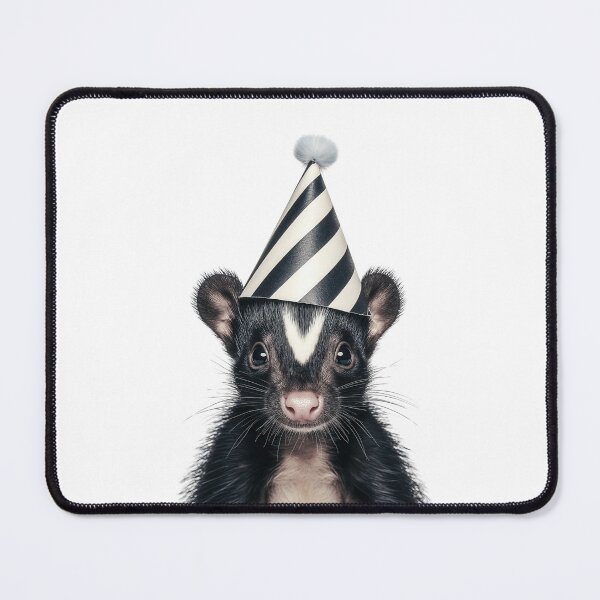 Item preview, Cute Skunk with Party Hat Birthday Celebration designed and sold by LazyOwlStore.