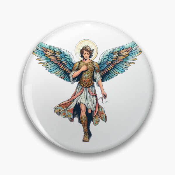 Item preview, Superhero Archangel michael with angel wings,Angel,angel art,divine power designed and sold by Expressions-Sel.