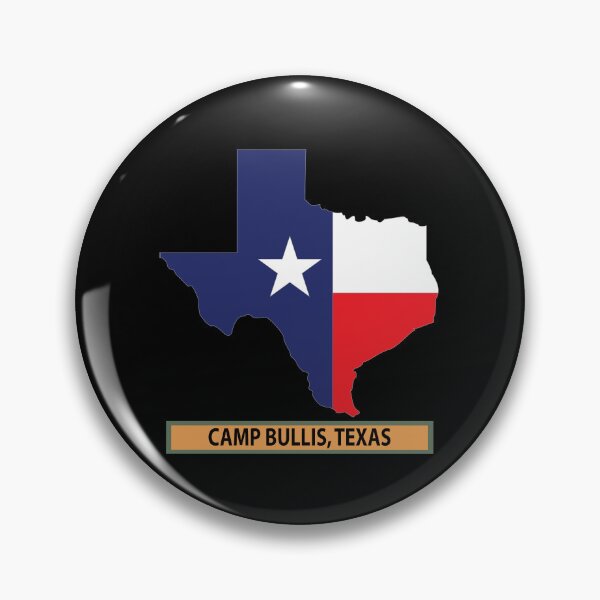 Item preview, Texas Map Overprint with Texas State Flag - FCamp Bullis, Texas designed and sold by Military Insignia Products.