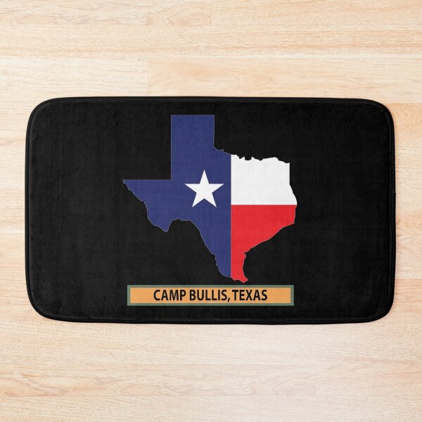 Item preview, Texas Map Overprint with Texas State Flag - FCamp Bullis, Texas designed and sold by Military Insignia Products.