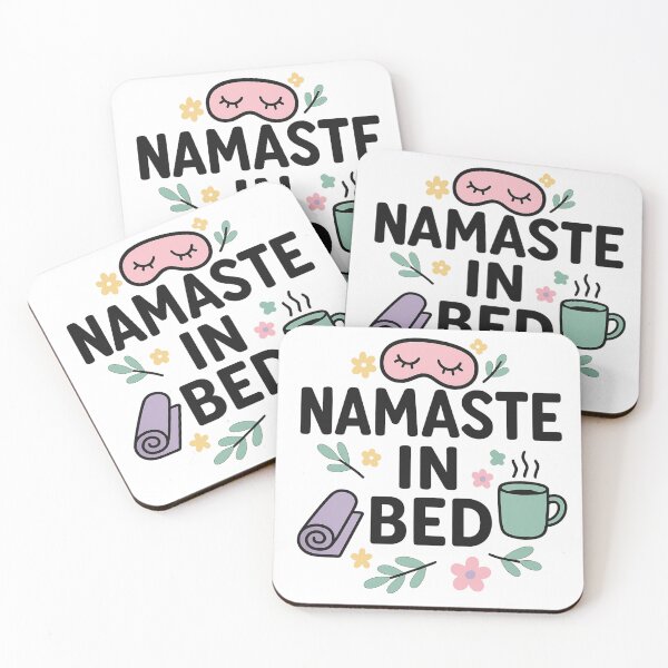 Item preview, Namaste in Bed | Funny Yoga Quote Design | Cozy & Lazy Vibes for Yogis Who Love Sleep More Than Stretching designed and sold by Memorph.
