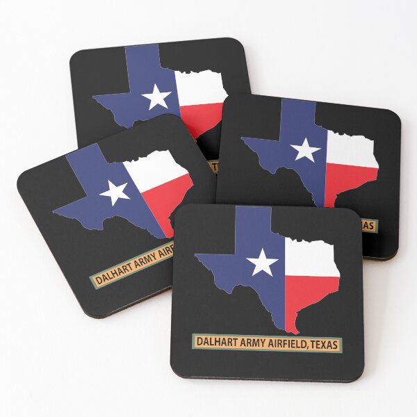 Item preview, Texas Map Overprint with Texas State Flag - Dalhart Army Airfield, Texas X 300 designed and sold by Military Insignia Products.