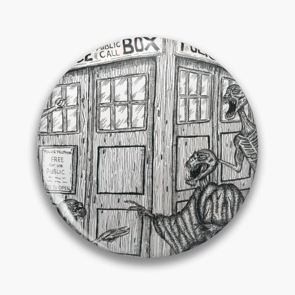 Artikelvorschau, „The TARDIS Besieged“ – Handgezeichnete, von Doctor Who inspirierte Kunst entworfen und verkauft von EdwardGeorgeArt.