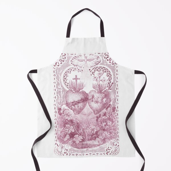 Item preview, Sacred Hearts of Jesus and Mary - pink designed and sold by PhaedraArt.