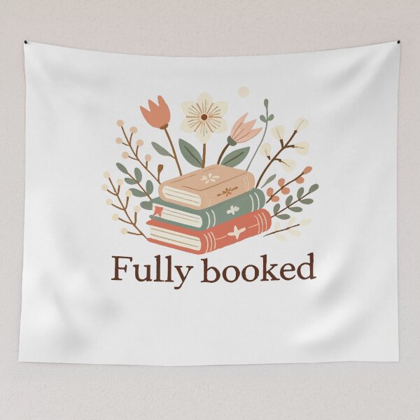 Item preview, Book Lovers Funny Book Saying In Floral Design designed and sold by LuminOrb.