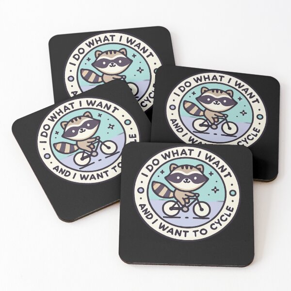Item preview, Cheeky Bike Raccoon With Slogan For Bike Fans designed and sold by LuminOrb.