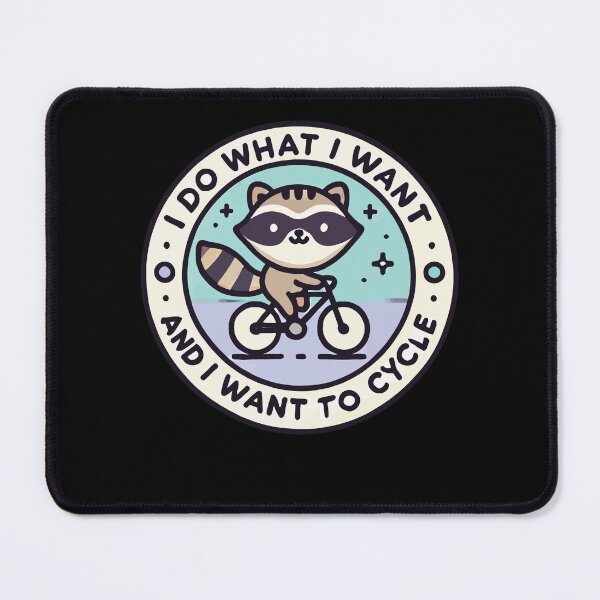 Item preview, Cheeky Bike Raccoon With Slogan For Bike Fans designed and sold by LuminOrb.