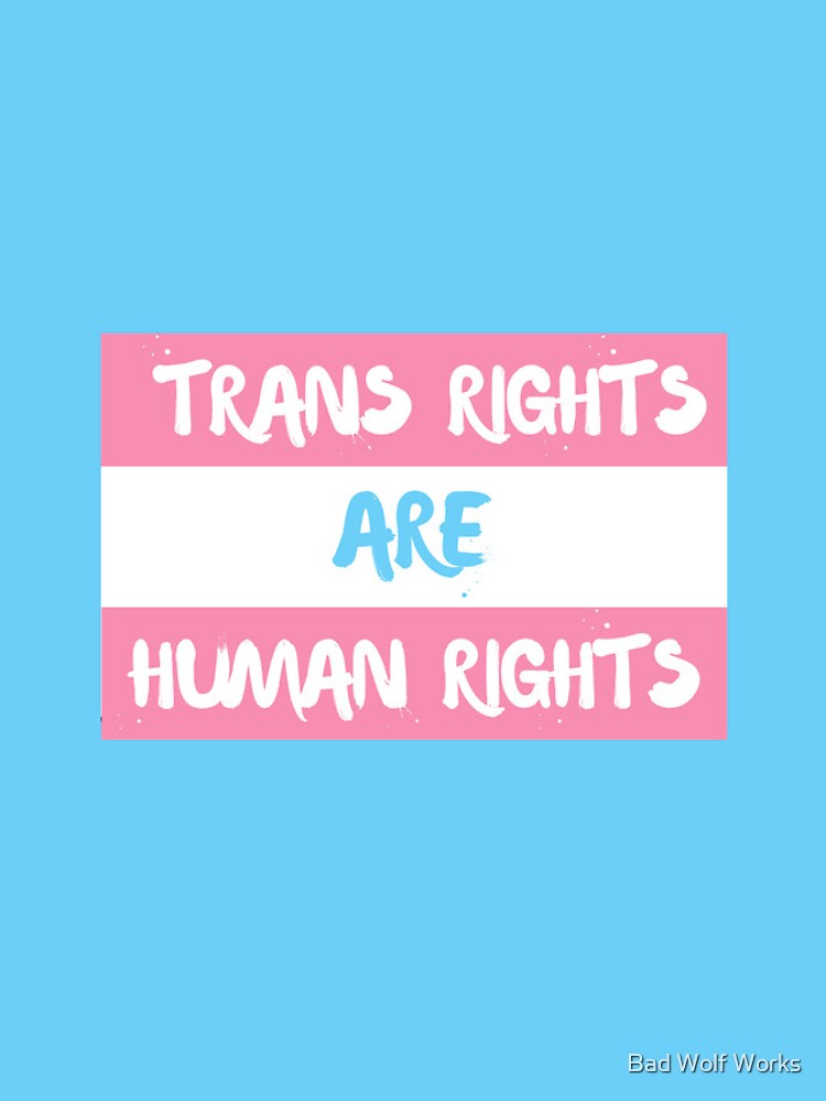 Thumbnail 4 of 4, iPhone Case, Trans Rights are Human Rights designed and sold by Badwolfworks.