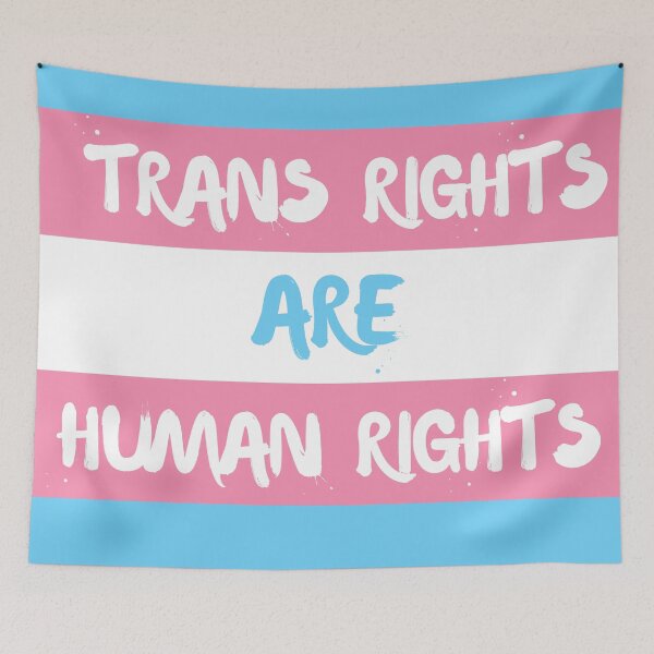 Item preview, Trans Rights are Human Rights designed and sold by Bad Wolf Works.