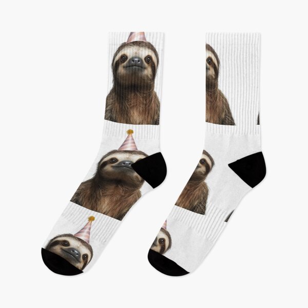 Item preview, Cute Sloth with Party Hat Birthday Celebration designed and sold by LazyOwlStore.
