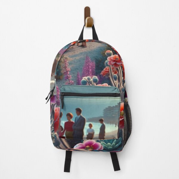 Item preview, Balchik City at Night in 60s Retro Style – Vintage AI Art with Floral Details for City and Nature Lovers designed and sold by knalpot-design.