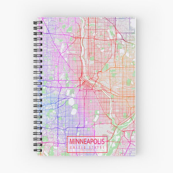 Item preview, Minneapolis City Map of Minnesota, USA - Colorful designed and sold by deMAP.
