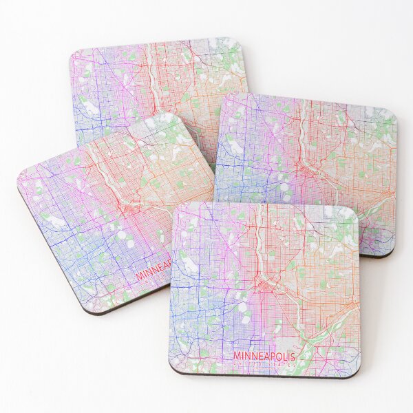 Item preview, Minneapolis City Map of Minnesota, USA - Colorful designed and sold by deMAP.