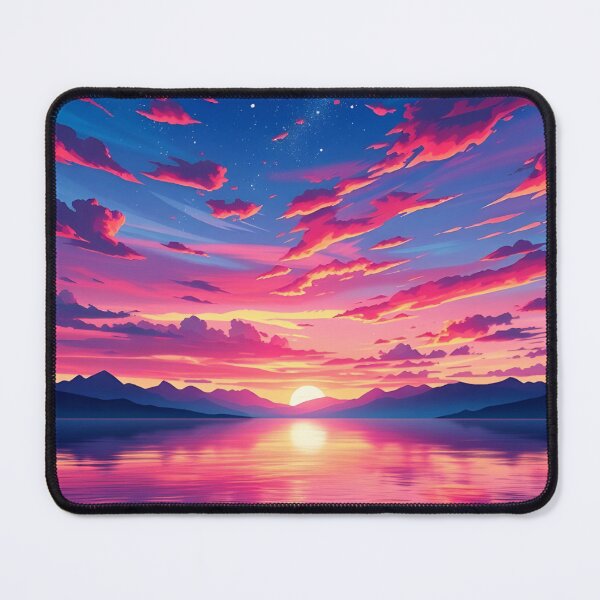 Item preview, AI Sunset Scenery | Dreamy Digital Landscape Art | Vibrant Sky  designed and sold by typoinspired.