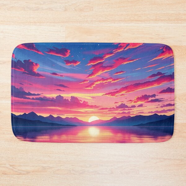Item preview, AI Sunset Scenery | Dreamy Digital Landscape Art | Vibrant Sky  designed and sold by typoinspired.