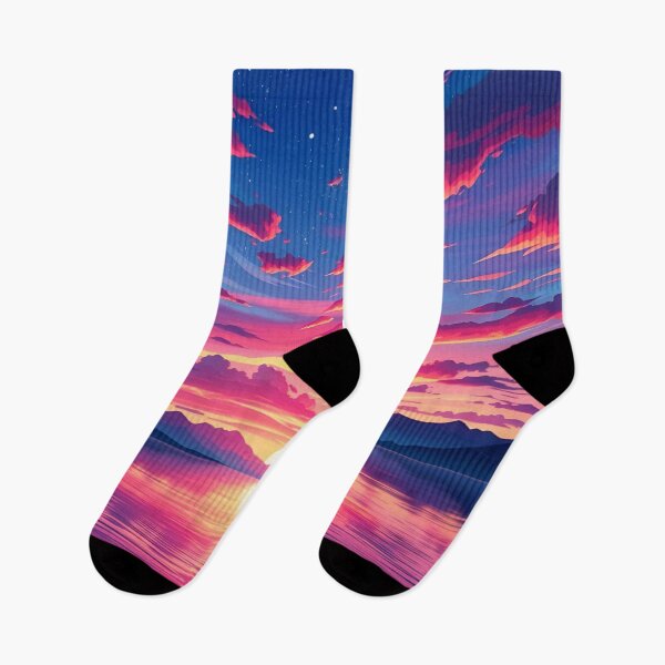Item preview, AI Sunset Scenery | Dreamy Digital Landscape Art | Vibrant Sky  designed and sold by typoinspired.