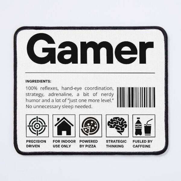 Item preview, Gamer Barcode Shipping Label, Funny Gaming, Video Games designed and sold by lagunaklein.