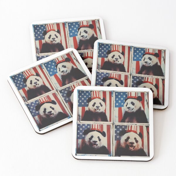 Item preview, Patriotic Panda 4th of July Graphic Cute American Flag Panda Lover designed and sold by RockFireMerch.
