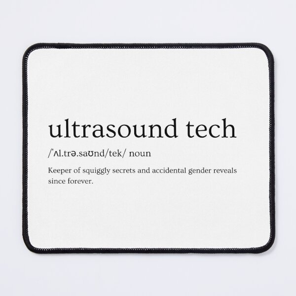 Item preview, Ultrasound Tech Slogan Design – “Keeper of Squiggly Secrets" designed and sold by Straight-Up Snark.