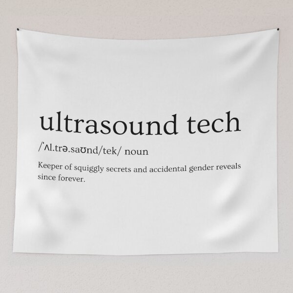 Item preview, Ultrasound Tech Slogan Design – “Keeper of Squiggly Secrets" designed and sold by Straight-Up Snark.