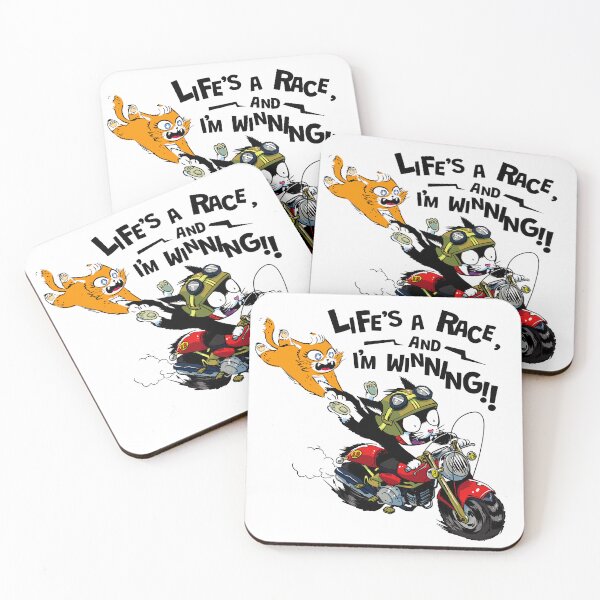 Artikelvorschau, Motorrad-Wahnsinn – Lustiger Katzen-Abenteuer-Cartoon entworfen und verkauft von POP FAN ART.