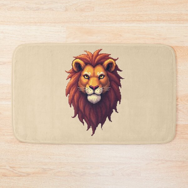 Item preview, Brave Lion Bixel Art  designed and sold by Juana-.