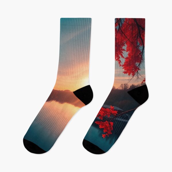 Item preview, Sunset Scenery | Dreamy Landscape Art | Vibrant Autumn designed and sold by typoinspired.