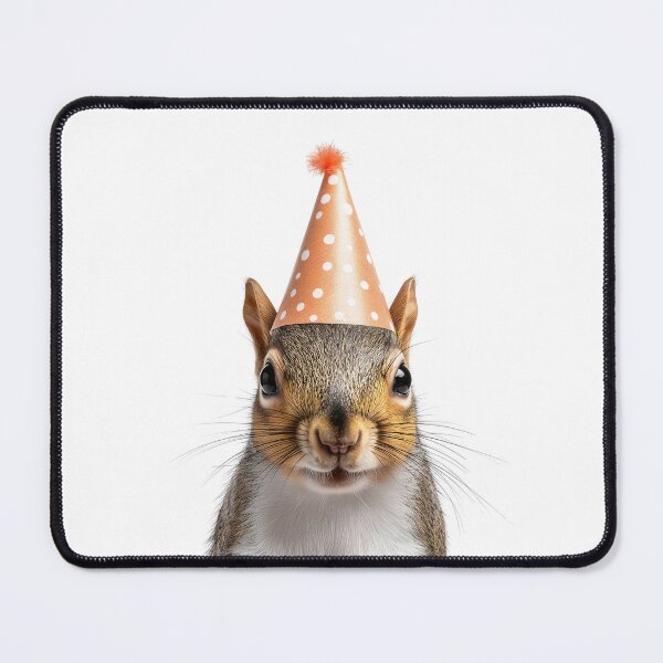 Item preview, Cute Squirrel with Party Hat Birthday Celebration designed and sold by LazyOwlStore.