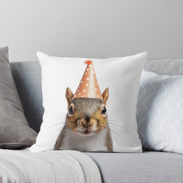 Item preview, Cute Squirrel with Party Hat Birthday Celebration designed and sold by LazyOwlStore.