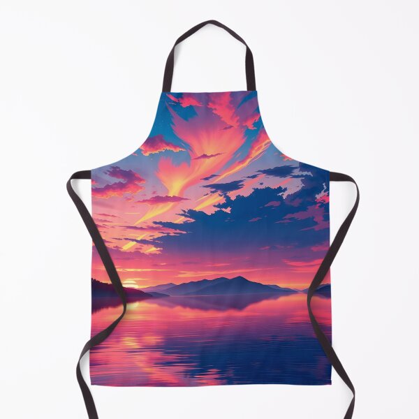 Item preview, AI Sunset Landscape | Tranquil Digital Nature Scene designed and sold by typoinspired.