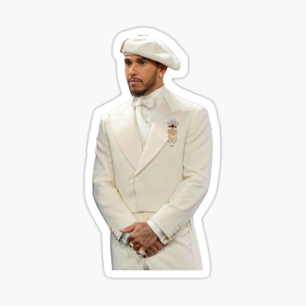 Aperçu de l'œuvre Lewis Hamilton | Gala du MET 2025 créée et vendue par SpxrkyDesigns.