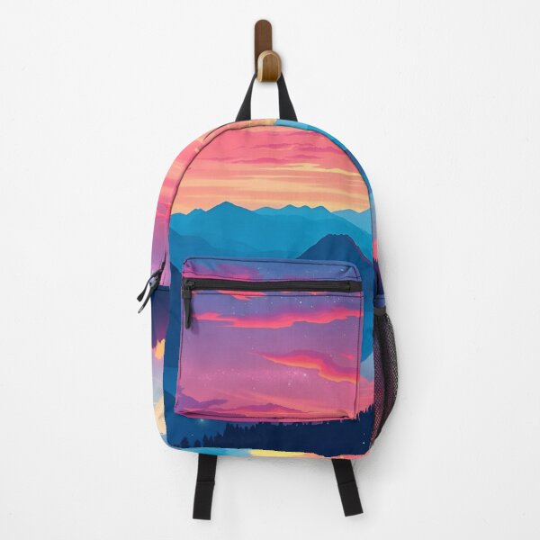 Item preview, Neon Sunset AI Artwork | Futuristic Digital Skyscape | Cyber Aesthetic Print designed and sold by typoinspired.