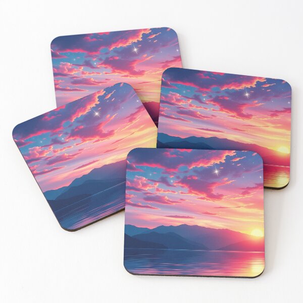 Item preview, Sunset AI Artwork | Futuristic Skyscape  designed and sold by typoinspired.