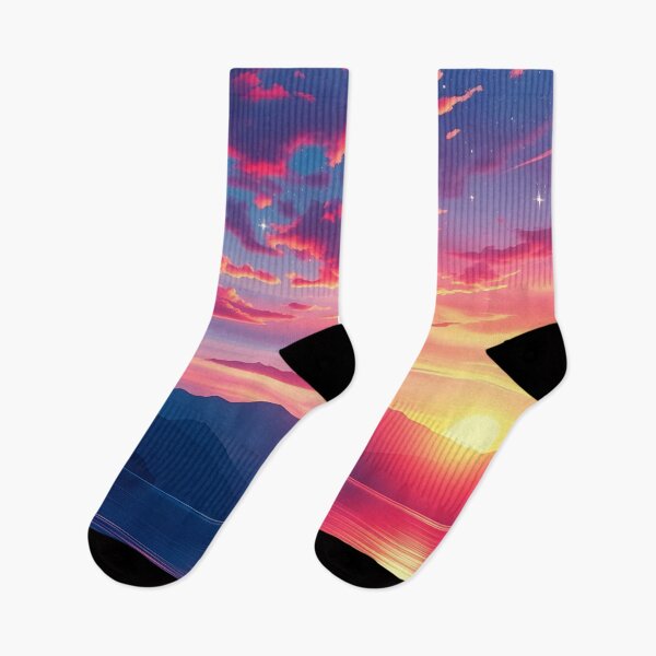 Item preview, Sunset AI Artwork | Futuristic Skyscape  designed and sold by typoinspired.