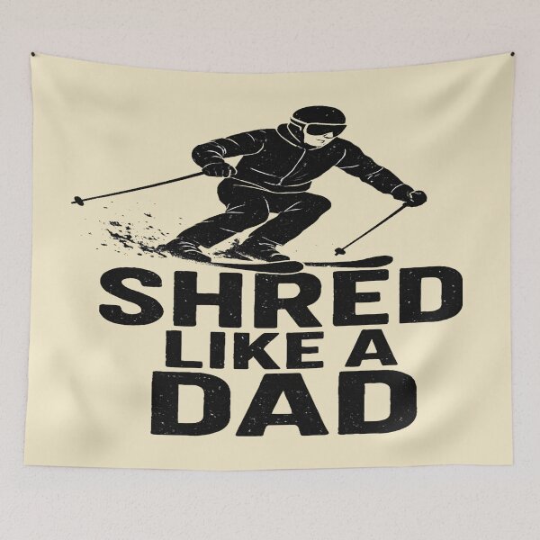 Item preview, Shred Like a Ski Dad – Bold Skiing Lover Father’s Day designed and sold by Rajasekar.